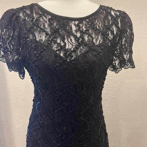 Vintage HW Collections Black Lace Dress - Picture 5 of 11